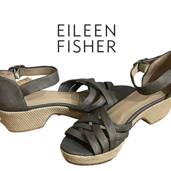 Eileen Fisher sandal platform Shoes sz 9